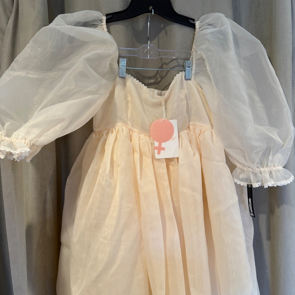 Selkie The Puff Gown Lamb Organza Maxi Dress SKPO1132L-LAMB-M Medium - Picture 5 of 15